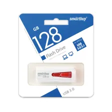 Флешка USB3.0 64 Гб Smartbuy Iron белый/красный